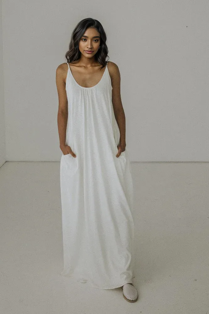 IVORY BUGAMBILIA DRESS