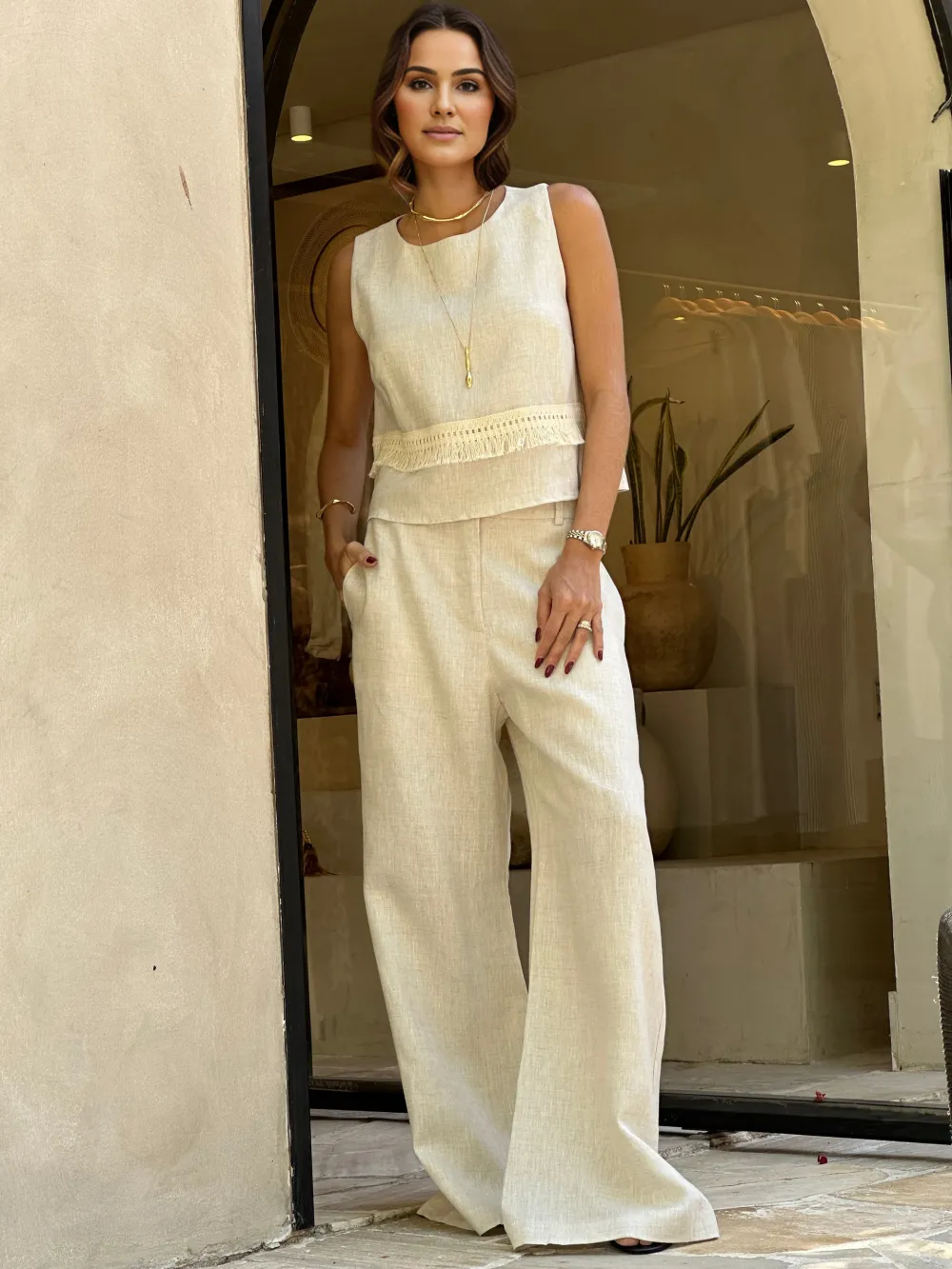 Anne Linen Pants