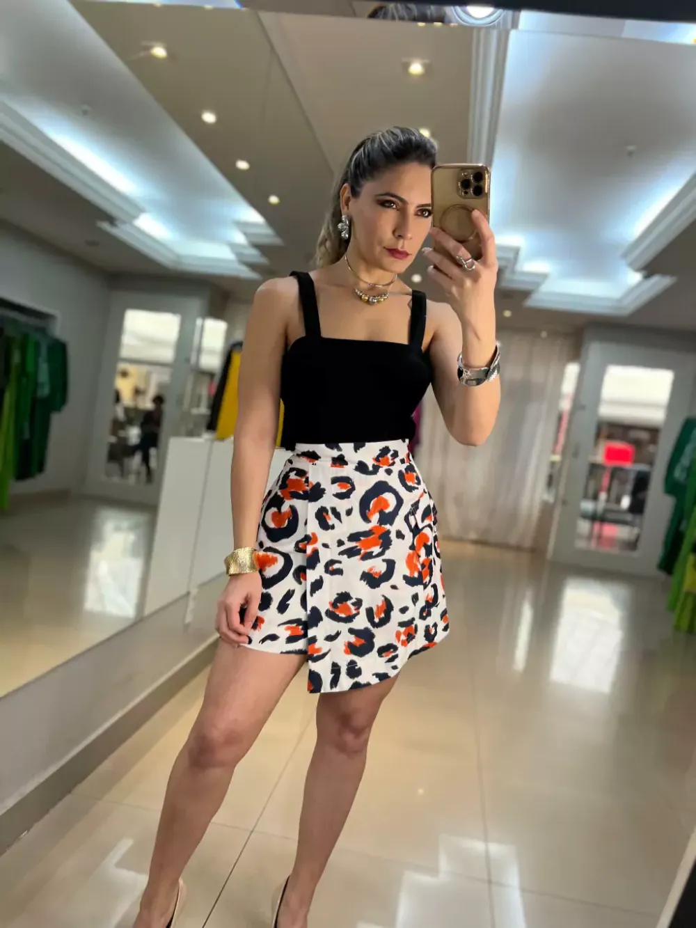 Attitude and Style with the Animal Print Short Skirt