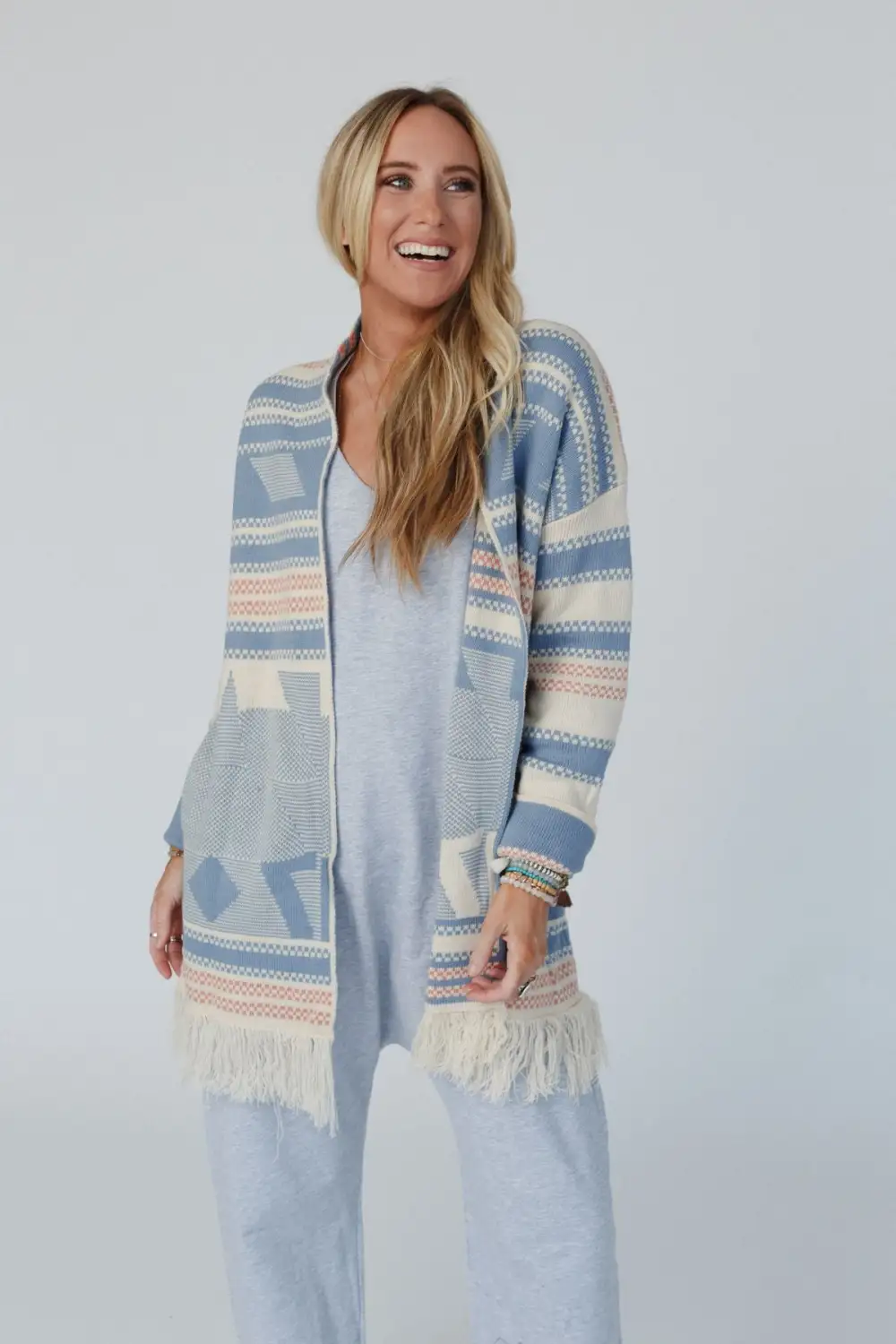 Gather Together Cardigan - Blue