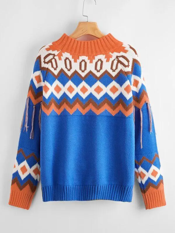 Fair Isle Pattern Sweater