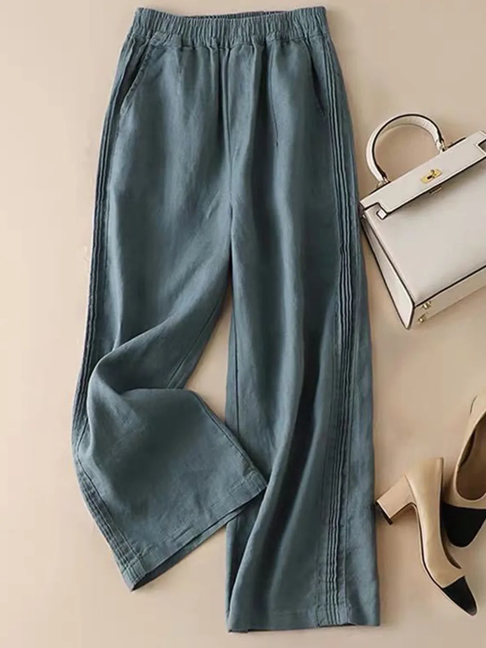 Women's Loose Cotton And Linen Casual Leggings