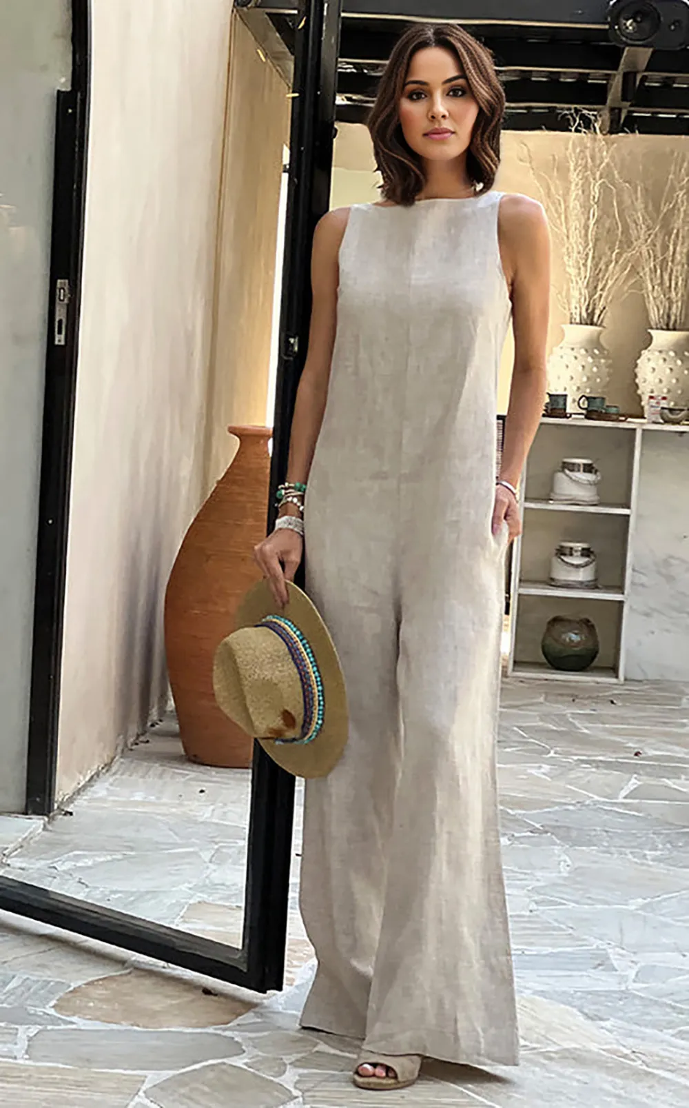 Genova Linen Jumpsuit